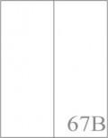  QtY100sheetpack[Model:67B] 8.5" x 11" FACE SLIT Label - 2 UP (8 1/2" x 11" )
