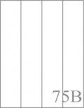 QTY100sheetpack [Model:75B] 8.5" x 11" FACE SLIT Label - 4 UP (8 1/2" x 11" )