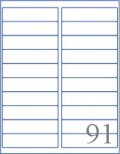 4" x 1"  - Round CORNERS - 20 UP  (8 1/2" x 11" )