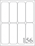 [Model:156] 2" x 5" - Round CORNERS- 8 UP  (8 1/2" x 11" )