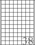 1" x 1" - Square CORNERS  - 80 UP  (8 1/2" x 11" )
