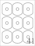 Business DVD / CD Labels - 9 UP (8 1/2" x 11")