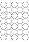 2.5" Circle - Round Labels - 35 UP (13" x 19")