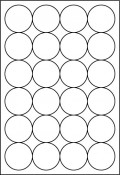 3" Circle - Round Labels - 24 UP (13" x 19")