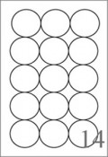3" Round Label - 15 UP (11" x 19")