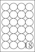 2.5" Circle - Round Labels  - 24 UP (11" x 17")