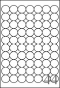 1.5" Circle - Round Labels  - 70 UP (11" x 17")