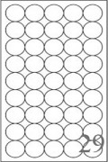 2" Round Label - 45 UP (11" x 19")